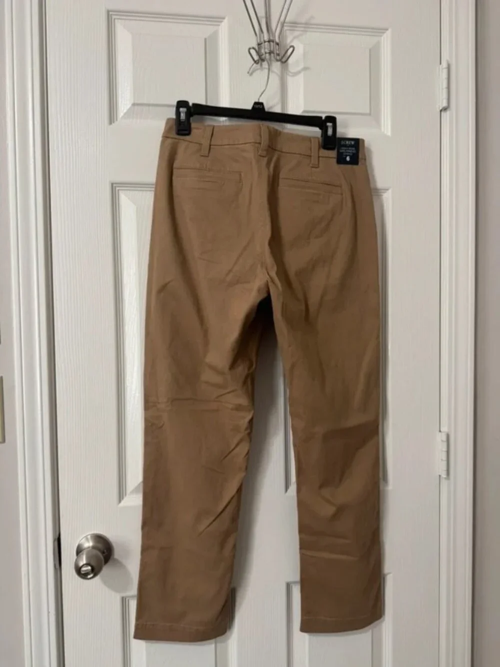 NWT J. Crew Size 6 6x28 Dark Khaki High Rise Girlfriend Chino Ankle Pant NEW